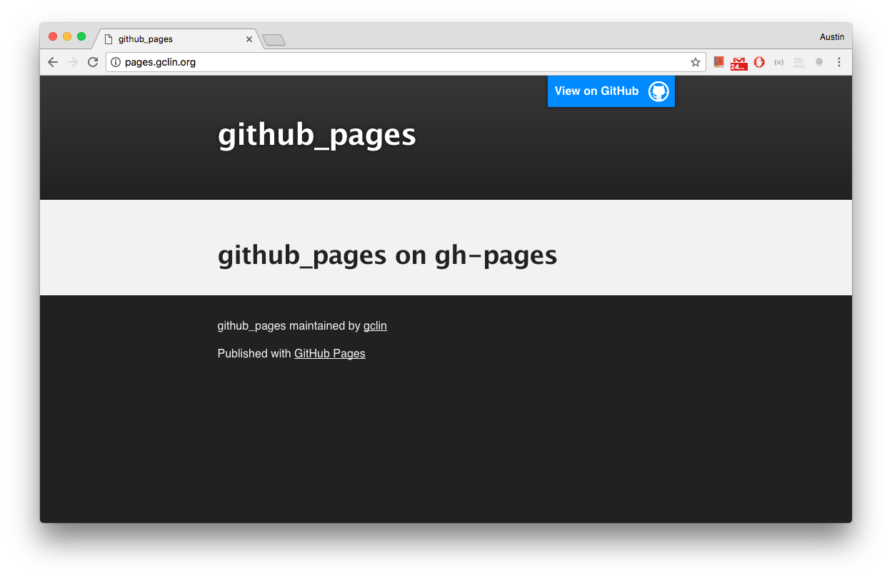 GitHub Pages | Austin's notes